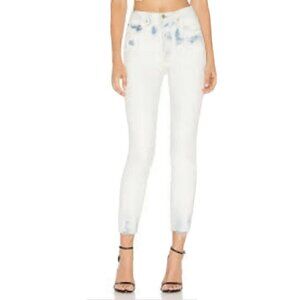 GRLFRND Karolina High Rise Skinny Raw Hem Jeans in Maggie May Sz 26 NWT